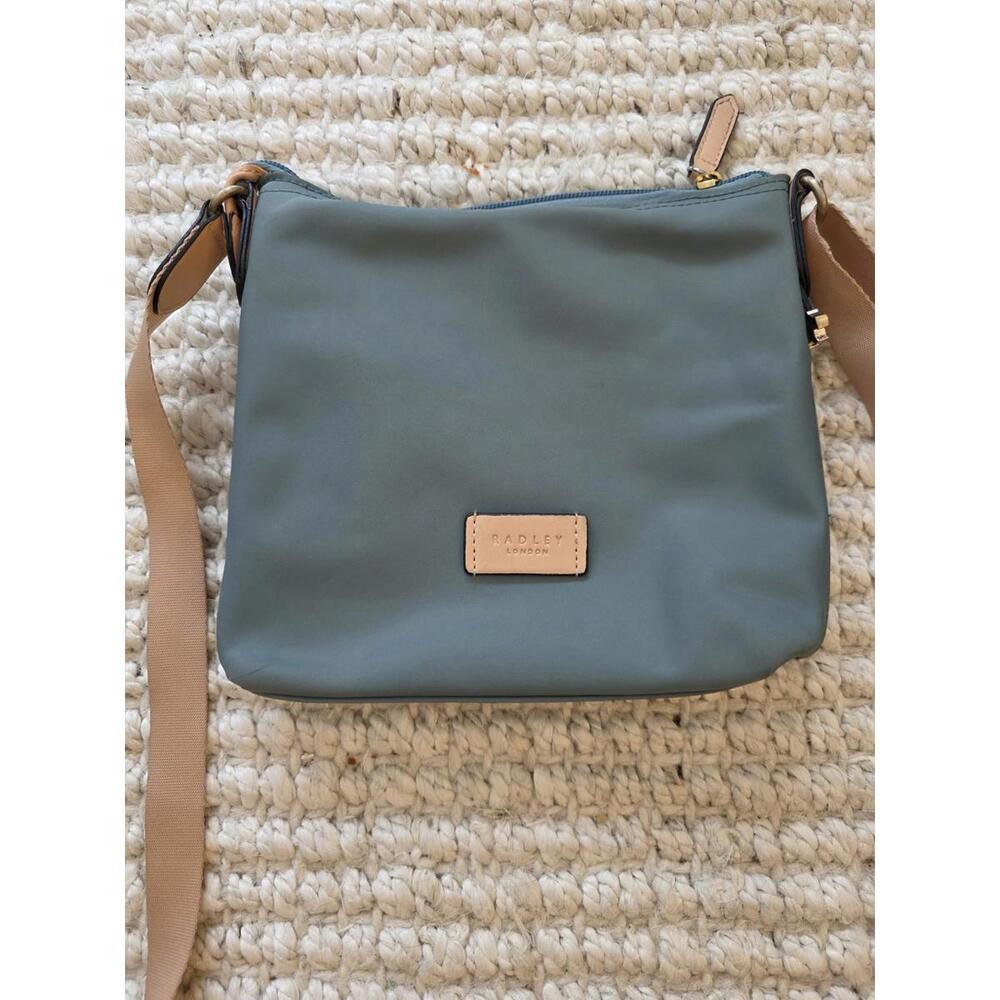 Radley London Nylon Zip Top Adjustable Crossbody Teal/Green